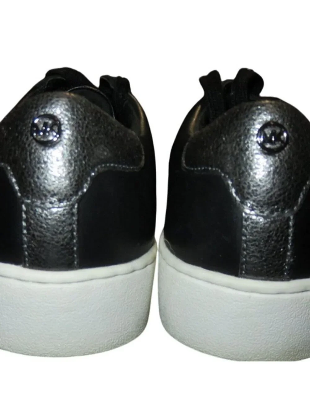 Michael Kors MK City Irving Lace Up Black & White Leather Sneakers Kicks 8.5 - Picture 4 of 8